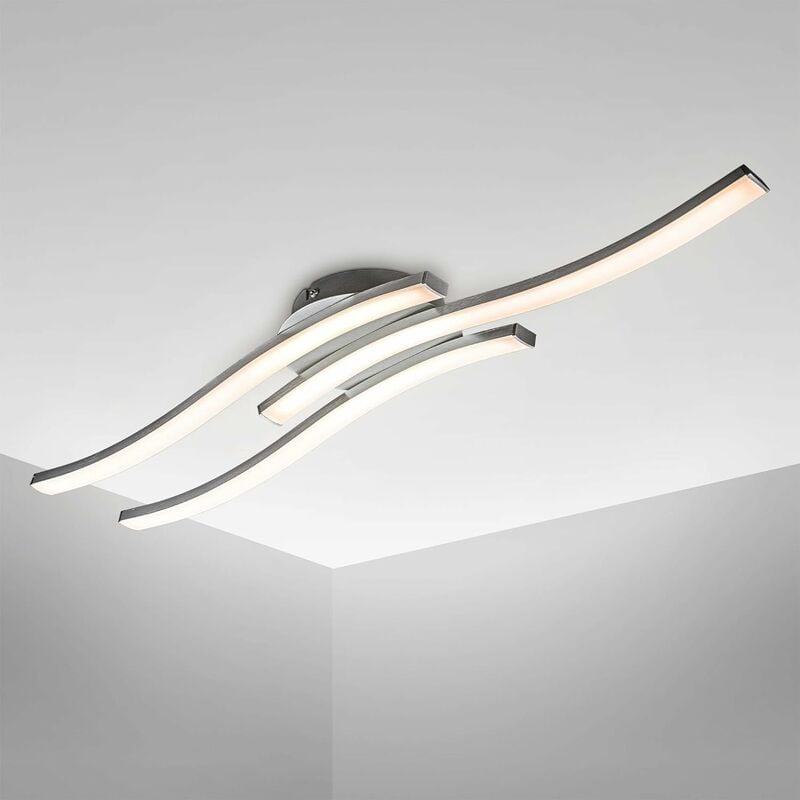 Lámpara de techo LED de diseño moderno, iluminación de techo en forma de onda, módulos LED integrados de 3x6W, 3x480Lm, luz blanca cálida 3000K,
Lámpara de techo LED de diseño moderno, iluminación de techo en forma de onda, módulos LED integrados de 3x6W, 3x480Lm, luz blanca cálida 3000K,