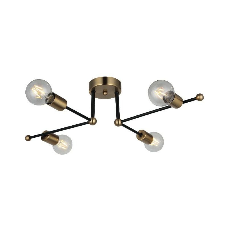 Lampara de Techo Rena - Luz de techo - de la pared - Oro, Negro en Metal, 49 x 70 x 20 cm, 4 x E27, 40W
Lampara de Techo Rena - Luz de techo - de la pared - Oro, Negro en Metal, 49 x 70 x 20 cm, 4 x E27, 40W