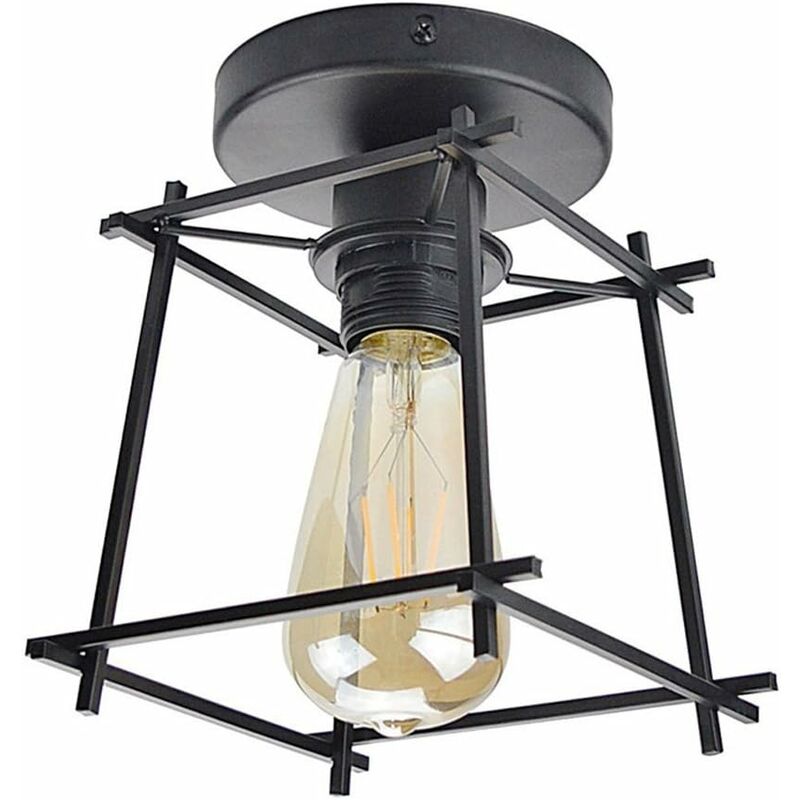 Lámpara de Techo Retro Lámpara de Techo Industrial Vintage E27 Soporte de Lámpara de Tornillo Pantalla de Luz de Jaula de Metal para Loft Garaje Sala
Lámpara de Techo Retro Lámpara de Techo Industrial Vintage E27 Soporte de Lámpara de Tornillo Pantalla de Luz de Jaula de Metal para Loft Garaje Sala