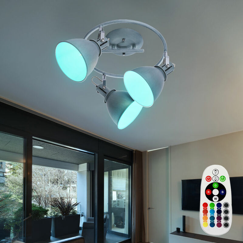 Lámpara de techo Rondel, foco de control remoto regulable regulable en un juego que incluye fuente de luz LED RGB
Lámpara de techo Rondel, foco de control remoto regulable regulable en un juego que incluye fuente de luz LED RGB
