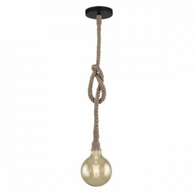Lámpara de techo Rope 1XE27 Marrón - Iluminashop 
Lámpara de techo Rope 1XE27 Marrón - Iluminashop