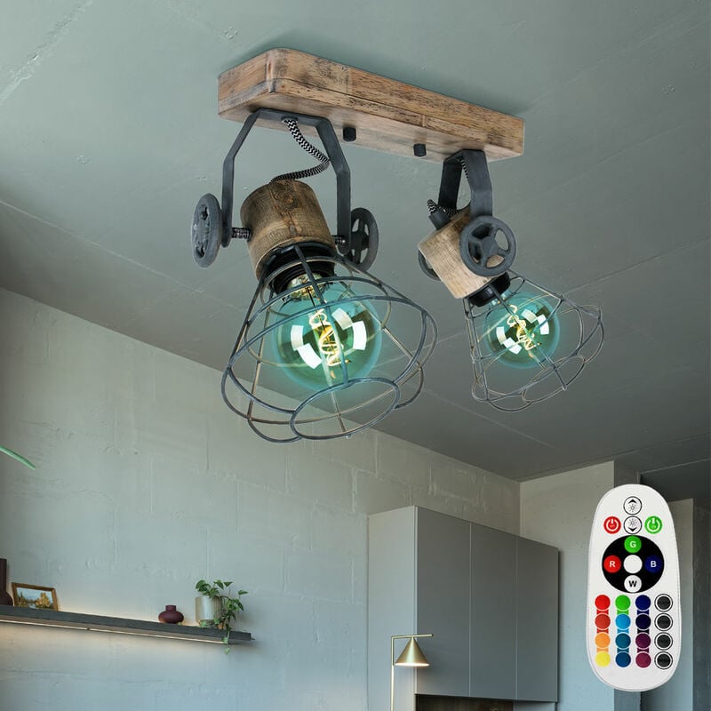 Lámpara de techo, aplique de pared, control remoto, regulable, regulable en un juego que incluye lámparas LED RGB
Lámpara de techo, aplique de pared, control remoto, regulable, regulable en un juego que incluye lámparas LED RGB