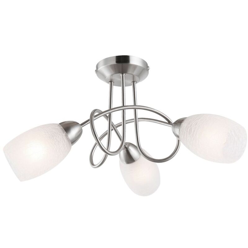 Lámpara de techo Spots Lámpara de techo vidrio blanco Foco de techo 3 llamas, óptica de crujido de rejilla metálica, 3x 5,5 W 3x 470 lúmenes E14, Pr.
Lámpara de techo Spots Lámpara de techo vidrio blanco Foco de techo 3 llamas, óptica de crujido de rejilla metálica, 3x 5,5 W 3x 470 lúmenes E14, Pr.