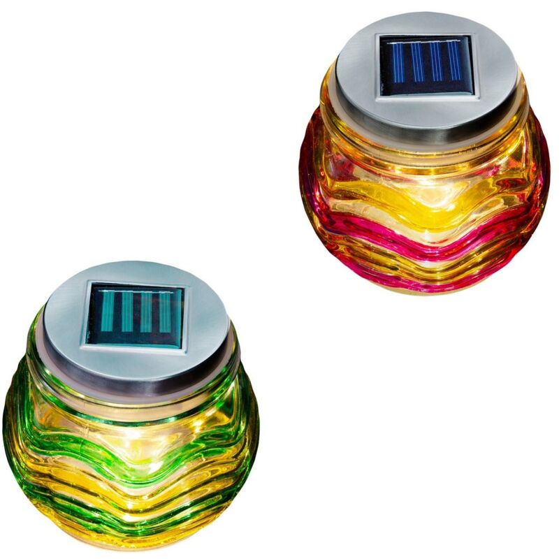 Lámpara exterior solar de cristal multicolor de Ø 12x10 cm.Compra mínima 2 unidades
Lámpara exterior solar de cristal multicolor de Ø 12x10 cm.Compra mínima 2 unidades