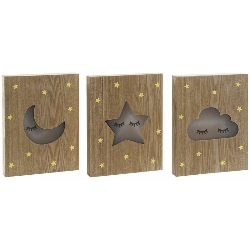 Lámpara LED DKD Home Decor Noche Madera MDF (3 pcs) (20 x 3.5 x 26 cm) 
Lámpara LED DKD Home Decor Noche Madera MDF (3 pcs) (20 x 3.5 x 26 cm)
