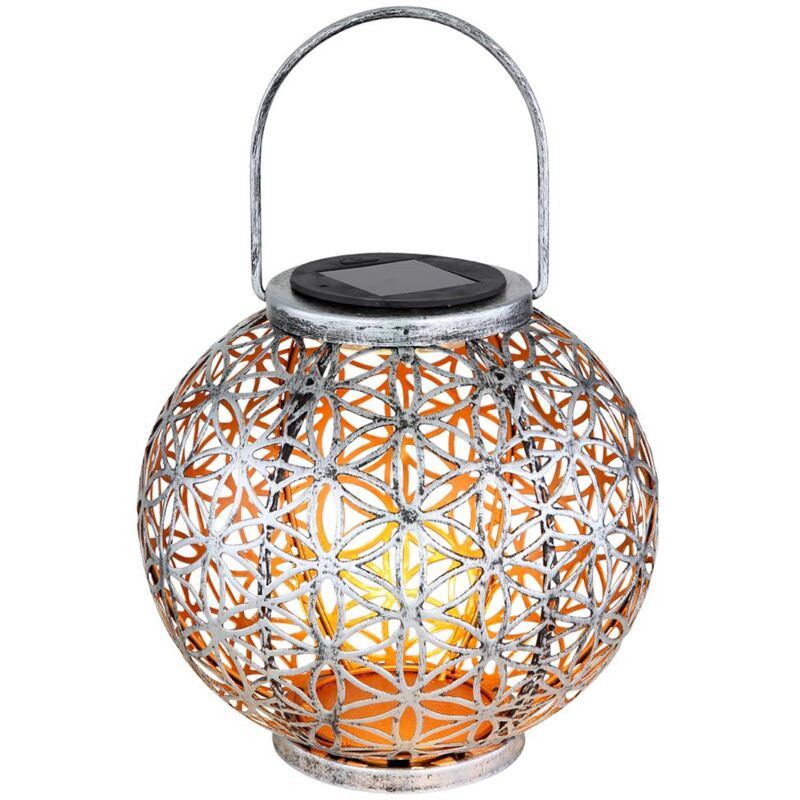 Lámpara solar lámpara solar exterior lámpara solar LED oriental linterna exterior, efecto de luz flor de la vida, 1x LED blanco cálido, DxH 20x29 cm,
Lámpara solar lámpara solar exterior lámpara solar LED oriental linterna exterior, efecto de luz flor de la vida, 1x LED blanco cálido, DxH 20x29 cm,