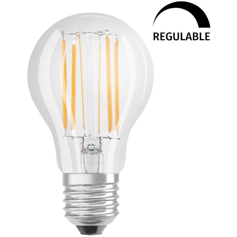 Lámpara standard cristal Led clara Retrofit regulable 9W 2700°K 1055Lm (Osram 4058075287587)
Lámpara standard cristal Led clara Retrofit regulable 9W 2700°K 1055Lm (Osram 4058075287587)
