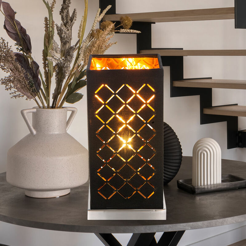 Lámparas de mesa sala de estar dormitorio lámpara de lectura textil oro negro en un juego que incluye bombillas LED
Lámparas de mesa sala de estar dormitorio lámpara de lectura textil oro negro en un juego que incluye bombillas LED