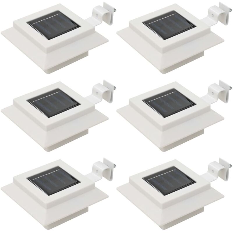 Lámparas solares LED de exterior 6 uds cuadradas 12 cm blanco - Blanco - Vidaxl
Lámparas solares LED de exterior 6 uds cuadradas 12 cm blanco - Blanco - Vidaxl