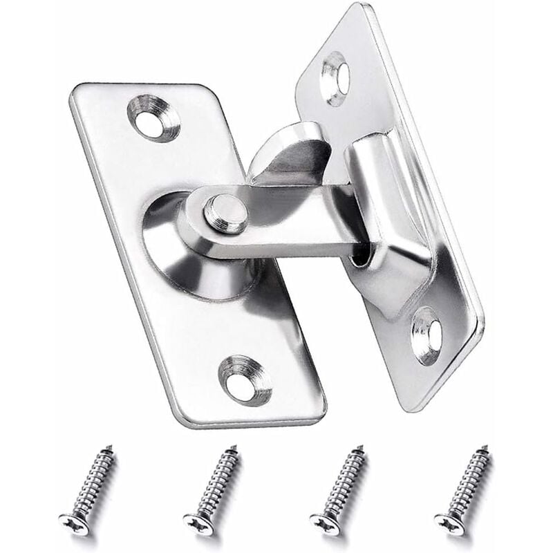 Cerradura de puerta con ángulo de seguridad de 90 grados Cerradura de puerta corrediza Cerrojo de acero inoxidable con tornillos para el hogar,
Cerradura de puerta con ángulo de seguridad de 90 grados Cerradura de puerta corrediza Cerrojo de acero inoxidable con tornillos para el hogar,