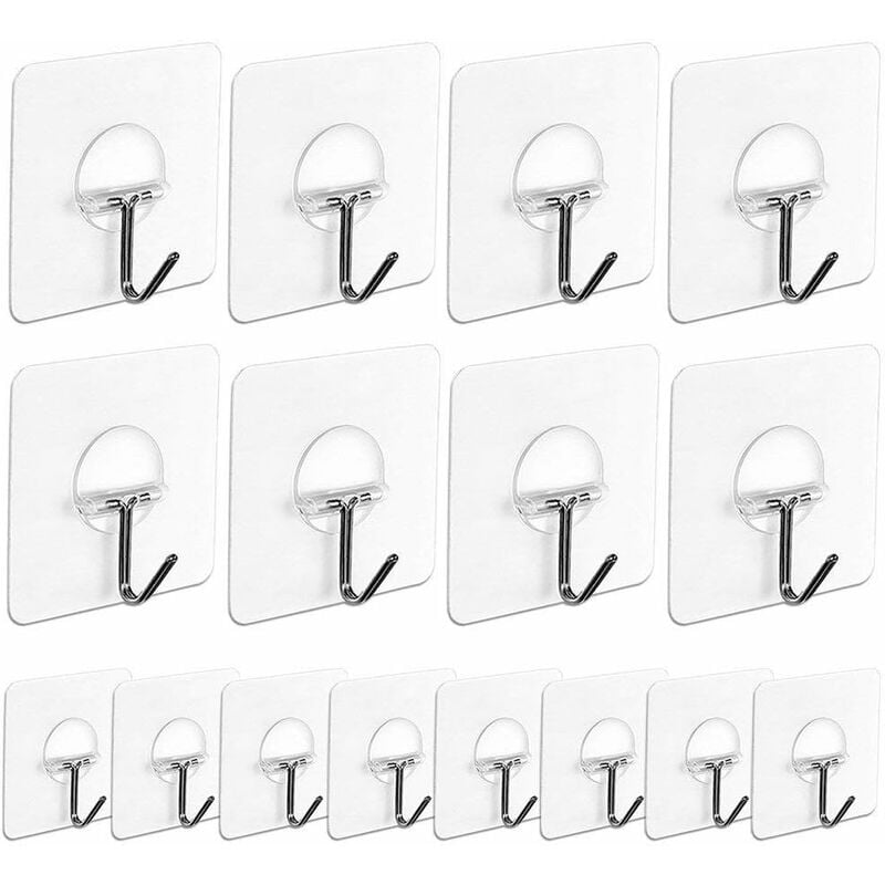 Ganchos de pared adhesivos transparentes (7,2 cm x 7,2 cm) para el baño del hogar, la cocina, la puerta de la pared al techo, 22 libras / 10 kg
Ganchos de pared adhesivos transparentes (7,2 cm x 7,2 cm) para el baño del hogar, la cocina, la puerta de la pared al techo, 22 libras / 10 kg