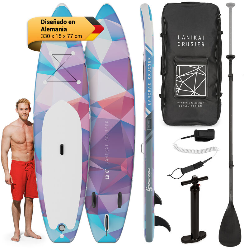 Capital Sports - Lanikai Cruiser 10.8 Tabla de SUP inflable Juego de tabla SUP 330x77x15
Capital Sports - Lanikai Cruiser 10.8 Tabla de SUP inflable Juego de tabla SUP 330x77x15