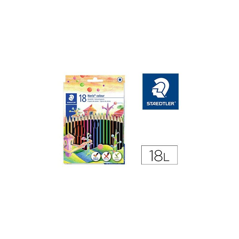 Liderpapel - Lapices de colores staedtler wopex ecologico 18 colores en caja de carton
Liderpapel - Lapices de colores staedtler wopex ecologico 18 colores en caja de carton