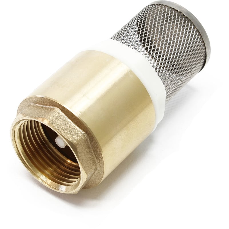 Válvula de pie DN25 (1") 33,7mm con válvula antiretorno filtro cesta de acero inoxidable
Válvula de pie DN25 (1") 33,7mm con válvula antiretorno filtro cesta de acero inoxidable
