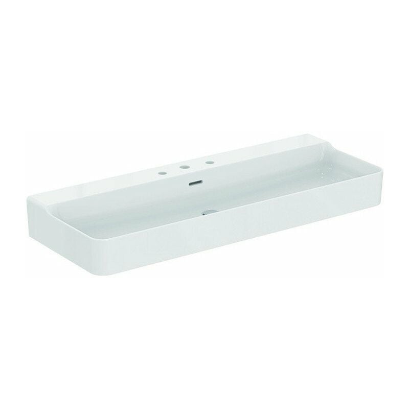 Lavabo CONCA 1200x450x165mm blanco con Plus 3 orificios para grifería, con rebosadero STANDARD - Ideal
Lavabo CONCA 1200x450x165mm blanco con Plus 3 orificios para grifería, con rebosadero STANDARD - Ideal