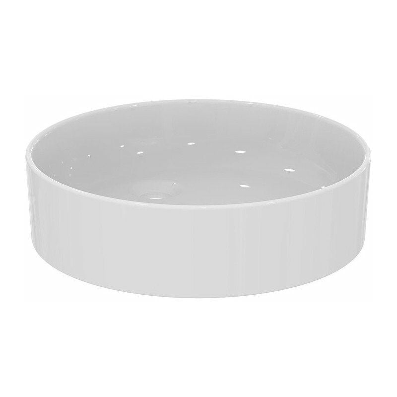 Lavabo CONCA 450x450x110mm, redondo blanco sin orificio para grifería, sin rebosadero IDEAL STANDARD
Lavabo CONCA 450x450x110mm, redondo blanco sin orificio para grifería, sin rebosadero IDEAL STANDARD