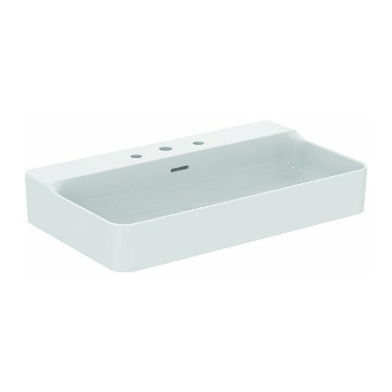 Lavabo CONCA 800x450x165mm, lijado blanco con Plus 3 orificios para grifería, con rebosadero STANDARD - Ideal
Lavabo CONCA 800x450x165mm, lijado blanco con Plus 3 orificios para grifería, con rebosadero STANDARD - Ideal