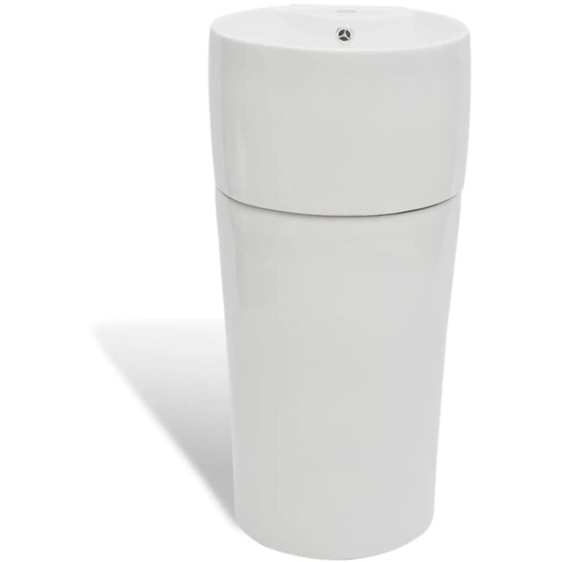 vidaXL Lavabo de Pie Redondo de Cerámica con Orificio de Grifo Desagüe Blanco - Blanco
vidaXL Lavabo de Pie Redondo de Cerámica con Orificio de Grifo Desagüe Blanco - Blanco