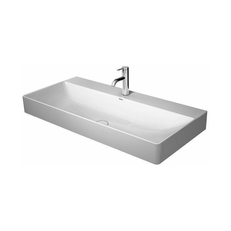 DURASQUARE lavabo sin rebosadero con plataforma para grifería 1000x470mm 3 orificios para grifería blanco - Duravit
DURASQUARE lavabo sin rebosadero con plataforma para grifería 1000x470mm 3 orificios para grifería blanco - Duravit