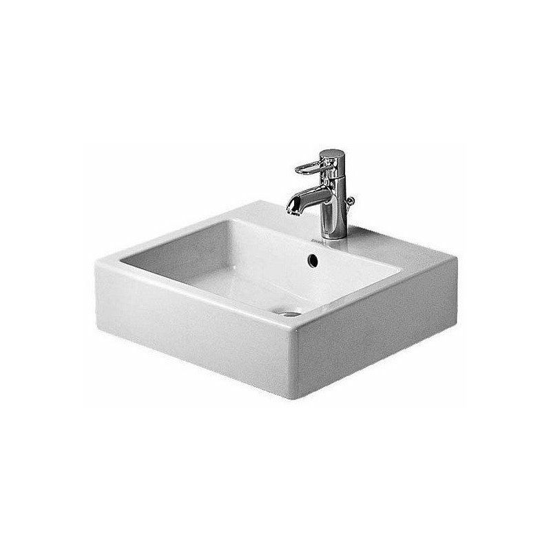 Lavabo VERO sin rebosadero con plataforma para grifería 500x470mm geschl sin orificio para grifería blanco - Duravit 
Lavabo VERO sin rebosadero con plataforma para grifería 500x470mm geschl sin orificio para grifería blanco - Duravit