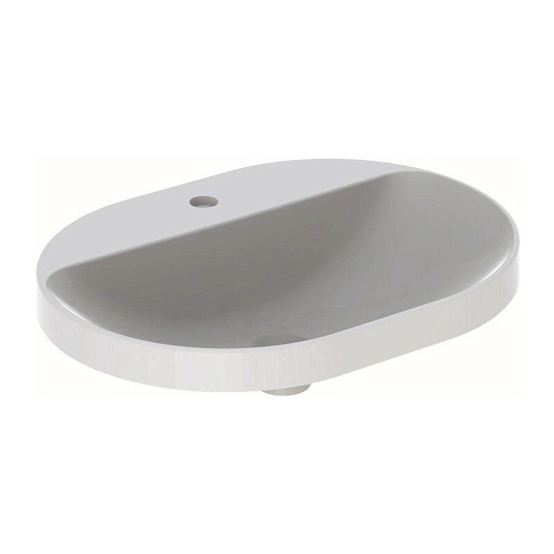 Lavabo empotrado VariForm, rectangular, con plataforma para grifería: 60x45cm, orificio para grifería en el centro, sin rebosadero, Blanco - Geberit
Lavabo empotrado VariForm, rectangular, con plataforma para grifería: 60x45cm, orificio para grifería en el centro, sin rebosadero, Blanco - Geberit