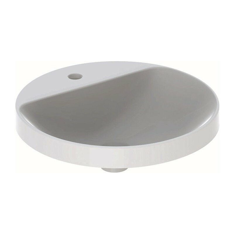 Lavabo empotrado Geberit VariForm redondo, con plataforma para grifería: D : 48cm, orificio para grifería en el centro, sin rebosadero, Blanco
Lavabo empotrado Geberit VariForm redondo, con plataforma para grifería: D : 48cm, orificio para grifería en el centro, sin rebosadero, Blanco