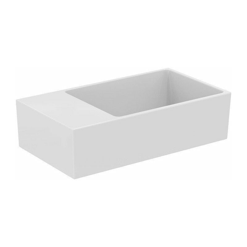 Lavabo EXTRA 450x250x150mm blanco sin orificio para grifería, con rebosadero, balda a la izquierda IDEAL STANDARD
Lavabo EXTRA 450x250x150mm blanco sin orificio para grifería, con rebosadero, balda a la izquierda IDEAL STANDARD