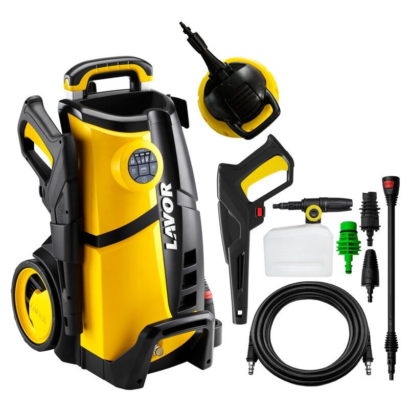 Lavor - Limpiadora de alta presión de agua fría 2100 W 150 bar de caudal 480 L/h con accesorios - LVR4 150 DIGIT
Lavor - Limpiadora de alta presión de agua fría 2100 W 150 bar de caudal 480 L/h con accesorios - LVR4 150 DIGIT