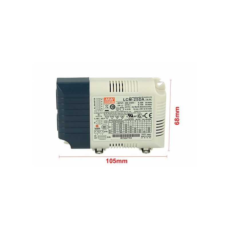 Led Driver Cc Dimmerabile W Triac Dimmer Pulsante Corrente Costante