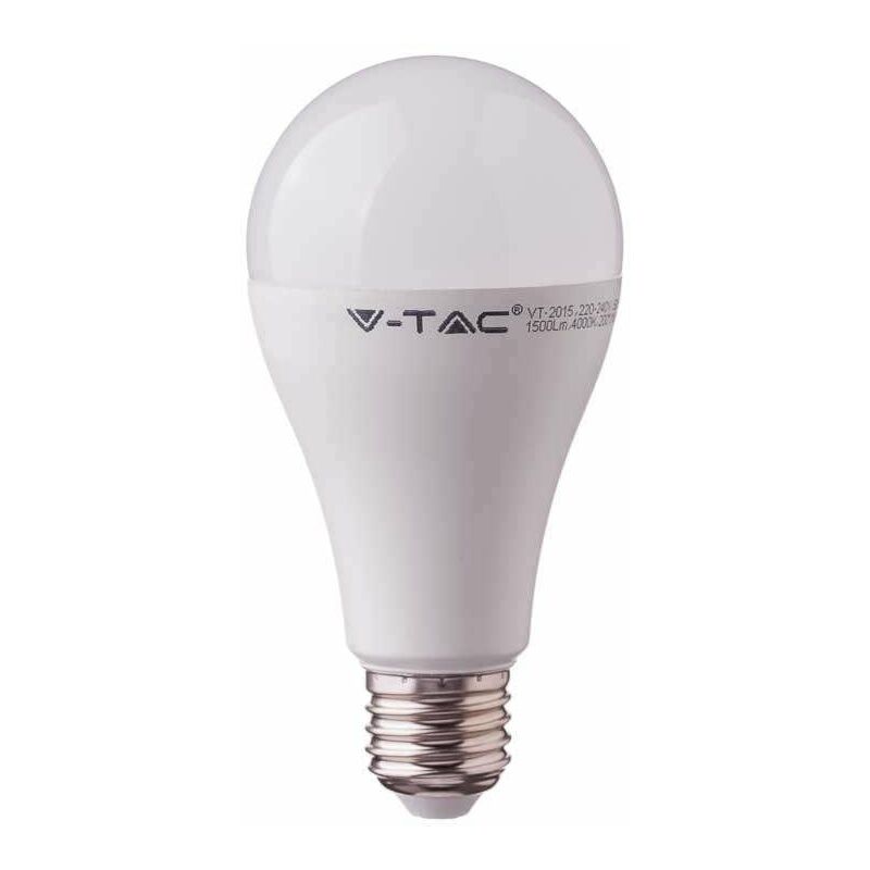 Bombilla LED Samsung A65 E27 15W 200° PRO Temperatura de color - 3000K Blanco cálido - V-tac
Bombilla LED Samsung A65 E27 15W 200° PRO Temperatura de color - 3000K Blanco cálido - V-tac