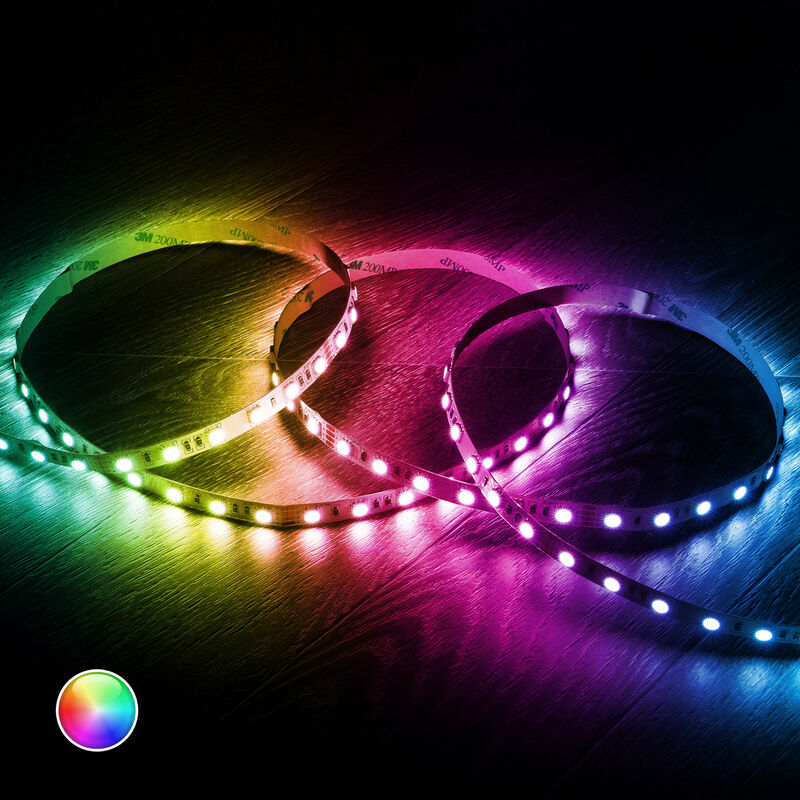 Tira LED RGB 24V DC 60LED/m 5m IP20 RGB . - RGB