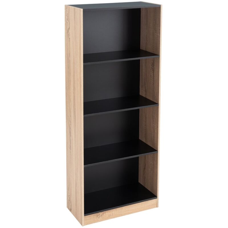Lolahome - Librería de 3 estantes de madera MDF negra y beige contemporánea, de 60x29x147 cm
Lolahome - Librería de 3 estantes de madera MDF negra y beige contemporánea, de 60x29x147 cm