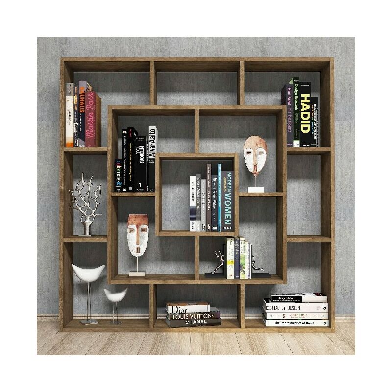 Libreria de marco - con estantes - Pared, Oficina, Salon - Madera de nogal, 125 x 22 x 125 cm
Libreria de marco - con estantes - Pared, Oficina, Salon - Madera de nogal, 125 x 22 x 125 cm