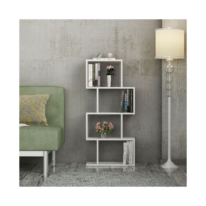 Libreria Helen - con estantes - Oficina, Estudio, Habitacion - Blanco en Tablero de particulas de melamina, 116,4 x 53,5 x 22 cm
Libreria Helen - con estantes - Oficina, Estudio, Habitacion - Blanco en Tablero de particulas de melamina, 116,4 x 53,5 x 22 cm