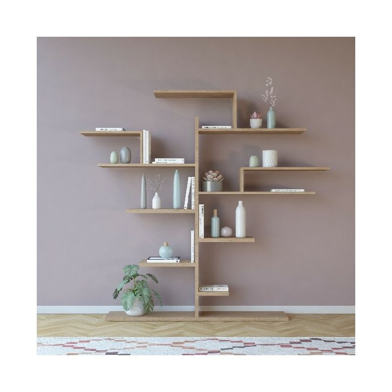 Libreria Tree - Estanteria para libros - con estantes - Pared, Oficina, Salon - Sonoma en Aglomerado de melamina, 175 x 25 x 161 cm
Libreria Tree - Estanteria para libros - con estantes - Pared, Oficina, Salon - Sonoma en Aglomerado de melamina, 175 x 25 x 161 cm