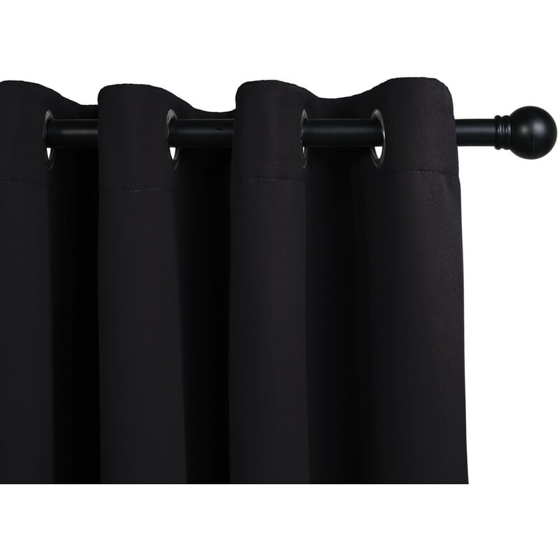 LIFA LIVING 1x cortina opaca Aislantes Termicas, 1x cortina Negro Opaco, 250x150cm, cortina con Ojales 100% Poliéster
LIFA LIVING 1x cortina opaca Aislantes Termicas, 1x cortina Negro Opaco, 250x150cm, cortina con Ojales 100% Poliéster