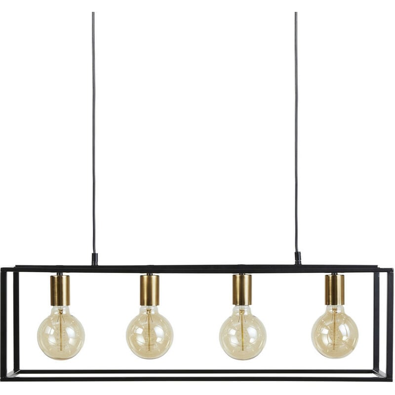 Lampadario a Sospensione con 4 Luci, Lampada Rettangolare Stile Industriale, Lampadario Camera da Letto in Metallo Nero e Oro, E27, 75 x 22 x 22 cm
Lampadario a Sospensione con 4 Luci, Lampada Rettangolare Stile Industriale, Lampadario Camera da Letto in Metallo Nero e Oro, E27, 75 x 22 x 22 cm
