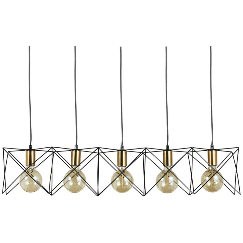 Lámpara de suspensión con 5 luces, lámpara de marco geométrico de estilo industrial, dormitorio, salón, cocina Lámpara de metal negro, E27, 93 x 19 x
Lámpara de suspensión con 5 luces, lámpara de marco geométrico de estilo industrial, dormitorio, salón, cocina Lámpara de metal negro, E27, 93 x 19 x
