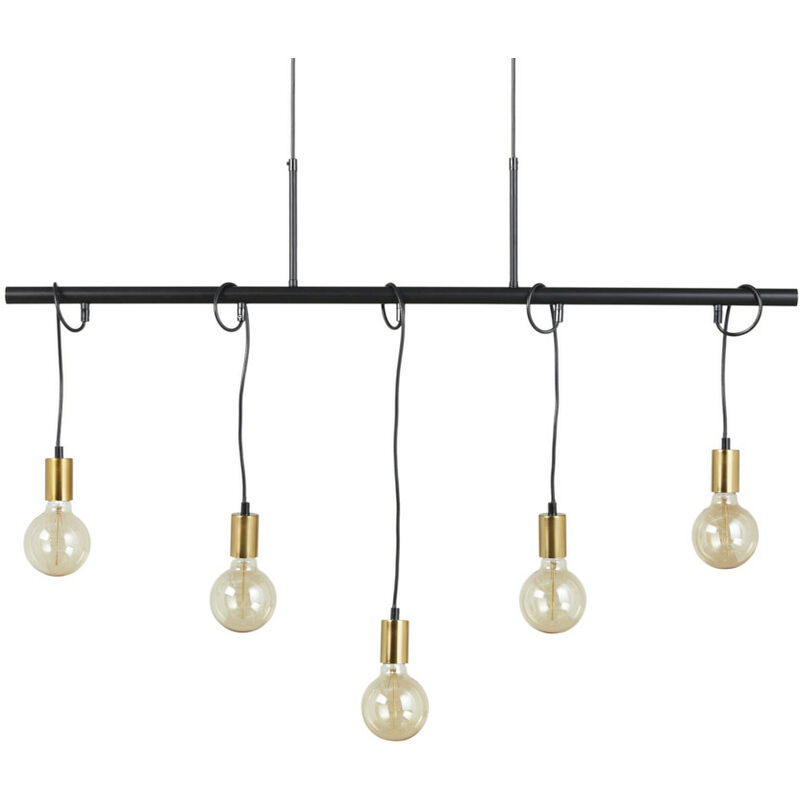 Lámpara de techo con 5 luces colgantes, Lámpara colgante de estilo industrial, Lámpara de techo de metal negro y dorado para dormitorio y salón, 5 x
Lámpara de techo con 5 luces colgantes, Lámpara colgante de estilo industrial, Lámpara de techo de metal negro y dorado para dormitorio y salón, 5 x