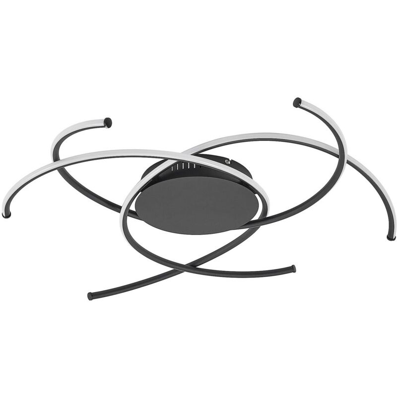 Yareli plafón LED, negro arena - Lindby