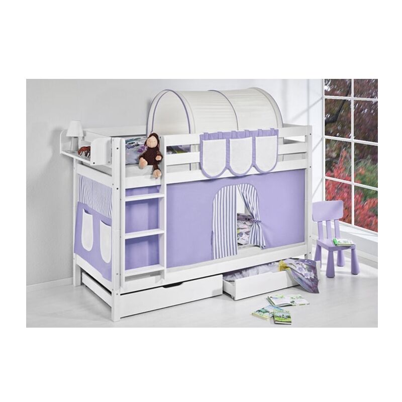 LITERA DE MADERA BLUEBELL - Blanco - 90 x 200 - Con cama supletoria - Sin cajones - Blanco
LITERA DE MADERA BLUEBELL - Blanco - 90 x 200 - Con cama supletoria - Sin cajones - Blanco