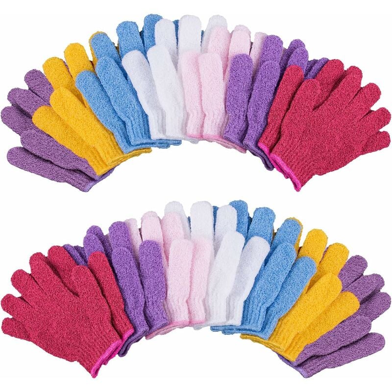 14 pares de guantes de baño exfoliantes corporales para adultos y adolescentes 7 colores
14 pares de guantes de baño exfoliantes corporales para adultos y adolescentes 7 colores