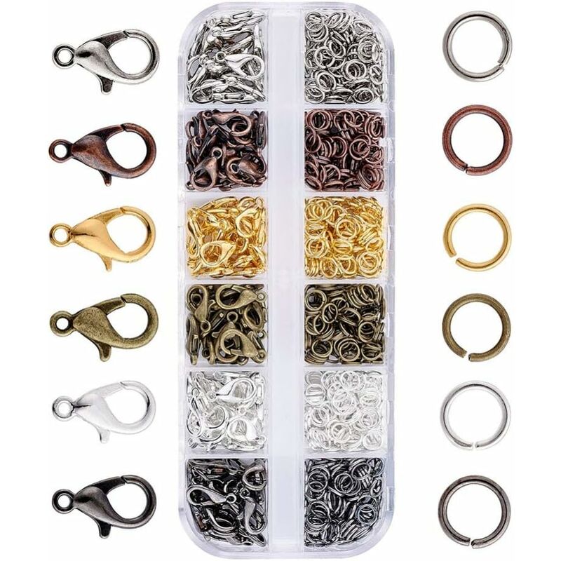 140 piezas de joyería pendientes de garra de langosta + 990 piezas de anillos abiertos, juego de accesorios de joyería Para joyería, encontrará joyas
140 piezas de joyería pendientes de garra de langosta + 990 piezas de anillos abiertos, juego de accesorios de joyería Para joyería, encontrará joyas
