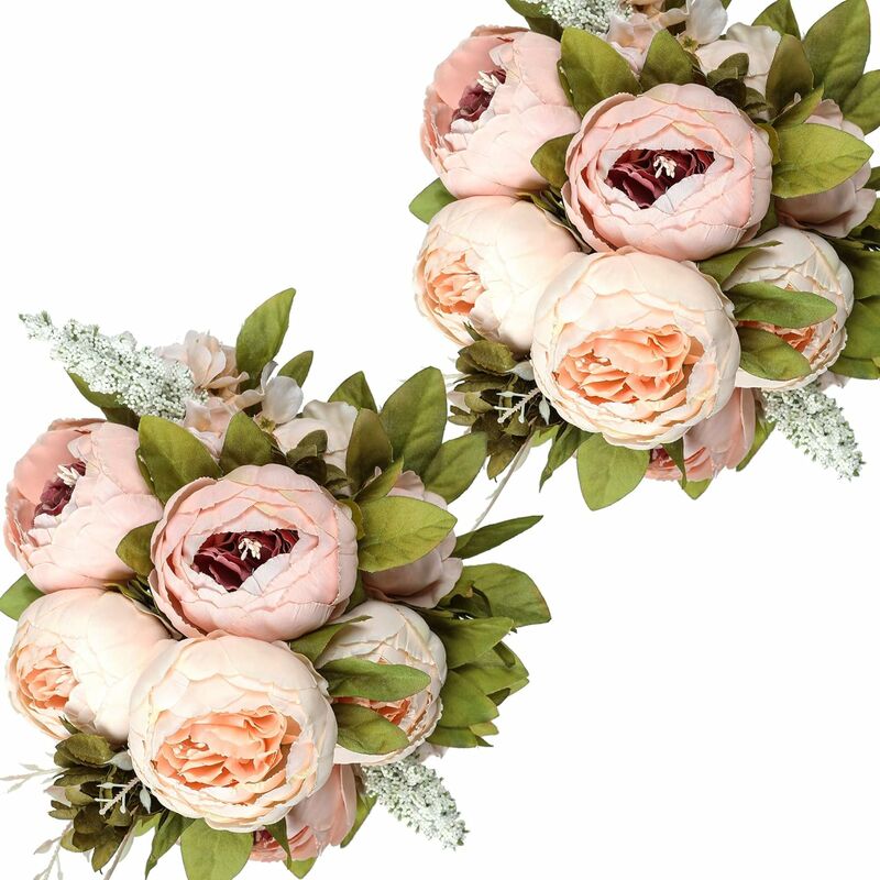 2 piezas de ramo de flores de seda de peonía artificial para decoración de fiesta de jardín de casa de boda (brote rosa claro)
2 piezas de ramo de flores de seda de peonía artificial para decoración de fiesta de jardín de casa de boda (brote rosa claro)
