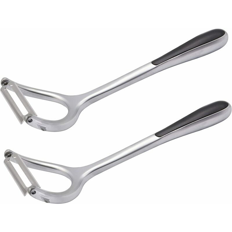 2 unidades de peladores de verduras de acero inoxidable para cocina, seguro de usar, pelador en forma de Y para manzanas, zanahorias, patatas, frutas
2 unidades de peladores de verduras de acero inoxidable para cocina, seguro de usar, pelador en forma de Y para manzanas, zanahorias, patatas, frutas
