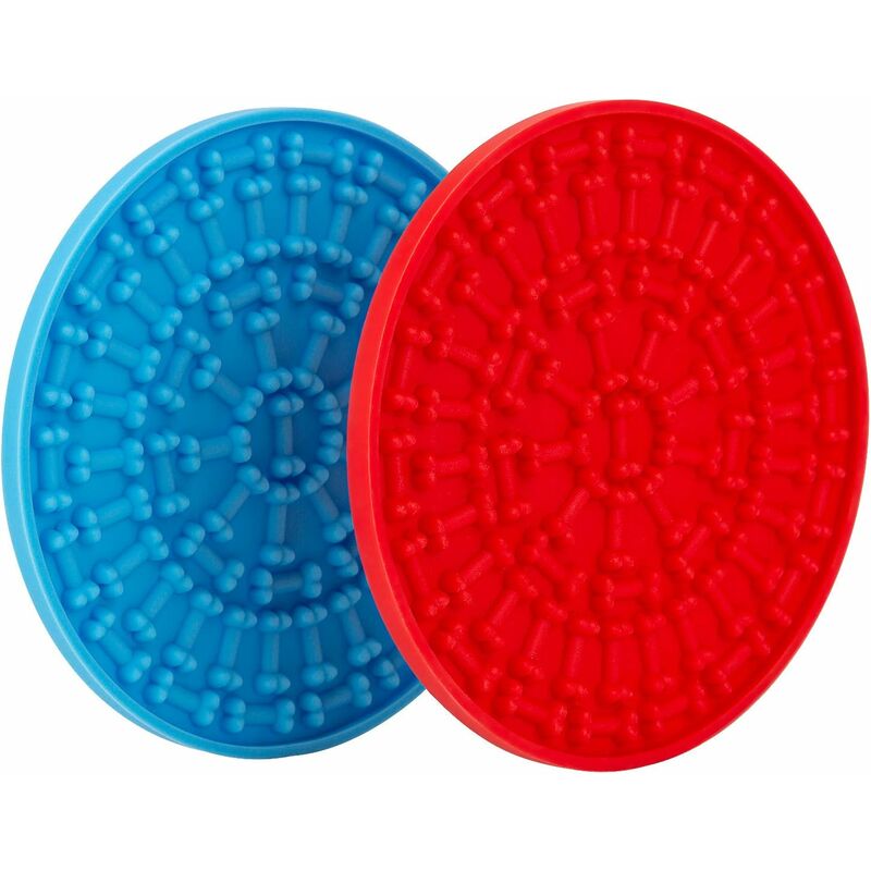 2pcs Alfombrilla para lamer perros de silicona Alimentador lento Potente dispositivo de distracción para el baño de mascotas Azul, Rojo
2pcs Alfombrilla para lamer perros de silicona Alimentador lento Potente dispositivo de distracción para el baño de mascotas Azul, Rojo