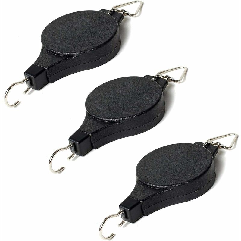 3 piezas de polea retráctil para plantas, gancho para colgar para cestas de plantas, macetas, jaulas para pájaros, puede cambiar la altura
3 piezas de polea retráctil para plantas, gancho para colgar para cestas de plantas, macetas, jaulas para pájaros, puede cambiar la altura