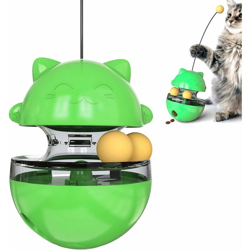 4 en 1 juguete para gatos, bola interactiva para gatos con doble bola, gato interactivo, juguete fácil de limpiar para dispensador de comida para
4 en 1 juguete para gatos, bola interactiva para gatos con doble bola, gato interactivo, juguete fácil de limpiar para dispensador de comida para