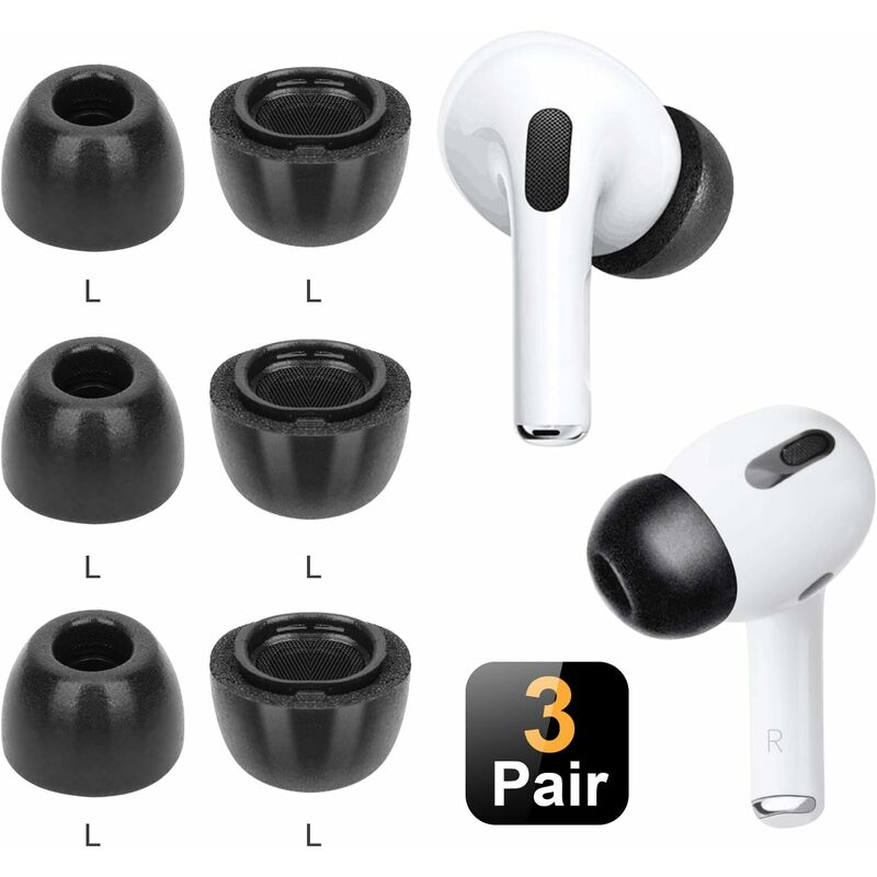 Auriculares internos de espuma viscoelástica de repuesto compatibles con AirPods Pro 2019 3 pares de auriculares con aislamiento de ruido con estuche
Auriculares internos de espuma viscoelástica de repuesto compatibles con AirPods Pro 2019 3 pares de auriculares con aislamiento de ruido con estuche