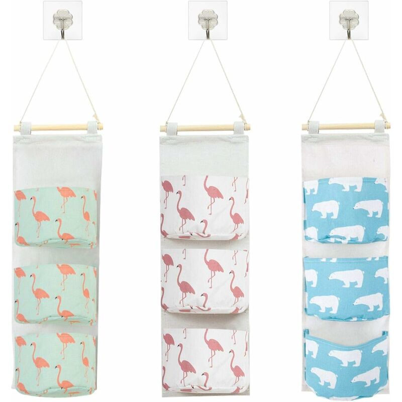 Bolsa de almacenamiento colgante con organizador de 3 bolsillos, linda bolsa organizadora de patrones animados, tela para colgar en la pared y
Bolsa de almacenamiento colgante con organizador de 3 bolsillos, linda bolsa organizadora de patrones animados, tela para colgar en la pared y
